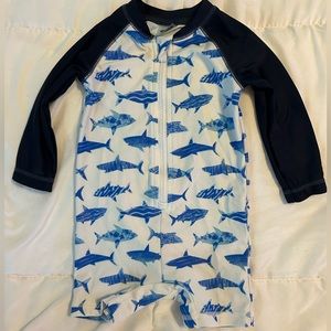 6-12 month baby boy one piece rash guard